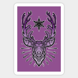 purple deer Magnet